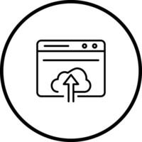 Upload Web Vector Icon