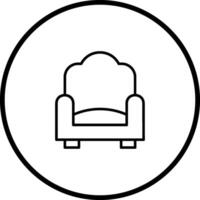 Single Sofa Vector Icon