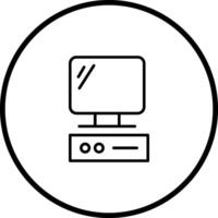 icono de vector de computadora