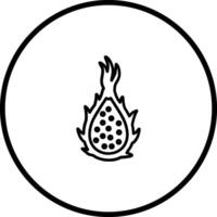 icono de vector de fruta de dragón