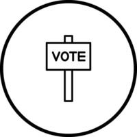 icono de vector de voto