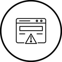 Web Error Vector Icon