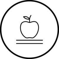 icono de vector de manzana