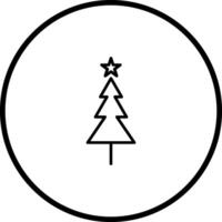 icono de vector de árbol de navidad