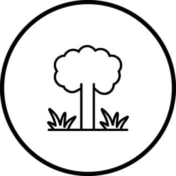 icono de vector de árbol