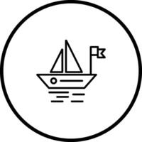 Small Boat Vector Icon
