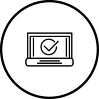 icono de vector de marca de verificación