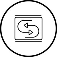 Reverse Arrow Vector Icon
