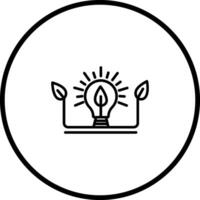 Ecology Bulb Vector Icon