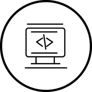 icono de vector de codificación