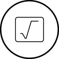 Square Root Vector Icon