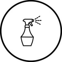 Water Spray Bottle Vector Icon