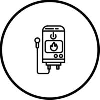 Tankless Water Heater Vector Icon