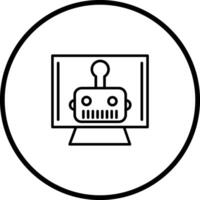 Artificial Bot Vector Icon