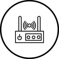 icono de vector de enrutador wifi