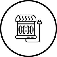 Electric Heater Vector Icon