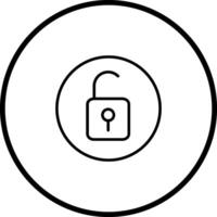 Open Lock II Vector Icon