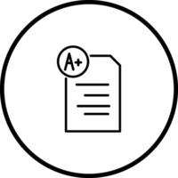 Graded Paper Vector Icon