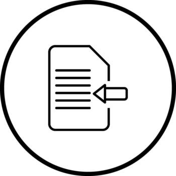 Import Document Vector Icon