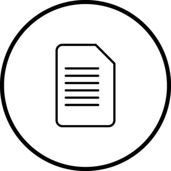 icono de vector de documento