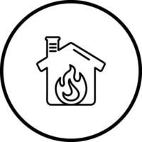 Housefire Vector Icon