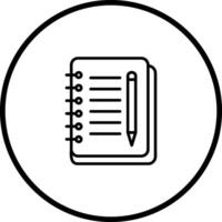 Notebook And Pen Vector Icon