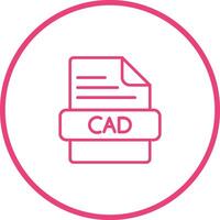 icono de vector de cad