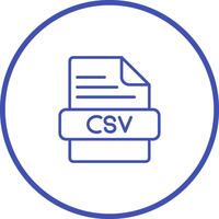 icono de vector csv