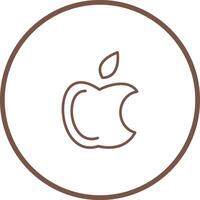 manzana logo vector icono
