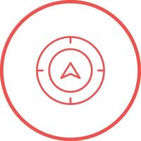 Directional Compass Vector Icon