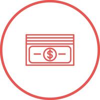 paquete de icono de vector de billetes