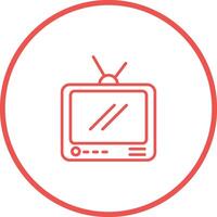 Television Broadcast Vector Icon