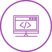 HTML Coding Vector Icon