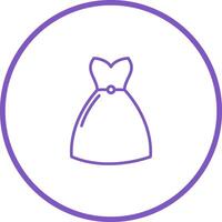 icono de vector de vestido de cóctel