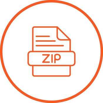 ZIP Vector Icon