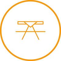Picnic Table Vector Icon