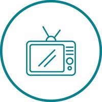 icono de vector de televisor