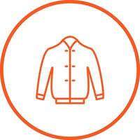 icono de vector de chaqueta elegante