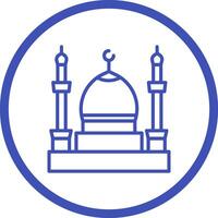 icono de vector de mezquita