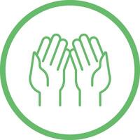 Praying Hands Vector Icon