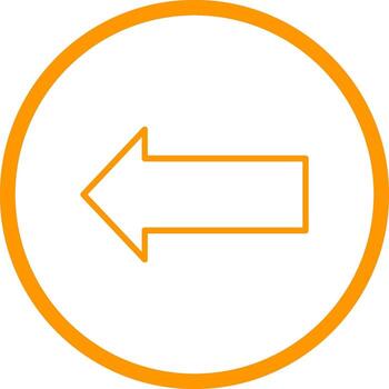 icono de vector izquierdo