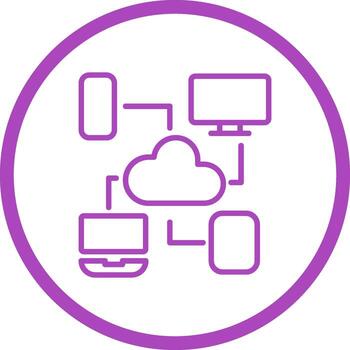 Cloud Computing Vector Icon