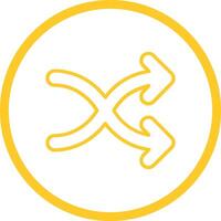 Arrow Crossing Vector Icon
