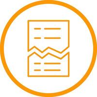 Corrupted List Vector Icon