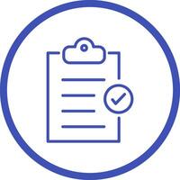 Booking Checklist Vector Icon