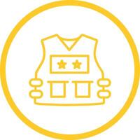 Police Vest Vector Icon