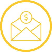 Mail Coin Vector Icon