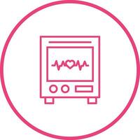 Heart Rate Machine Vector Icon