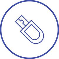 icono de vector de dispositivo usb bitcoin