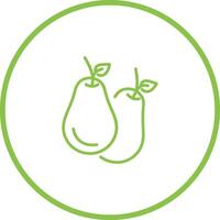 icono de vector de aguacate